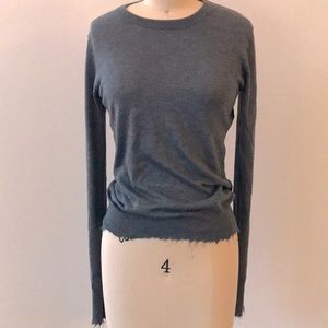 Zara Raw Hem Sweater
